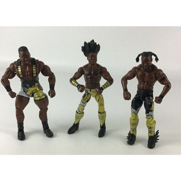WWE Elite New Day Booty O Kofi Kingston Big E Xaivier Woods Wrestling 7" Figures